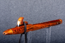 Cocobolo Native American Flute, Minor, Mid A-4, #Q7H (1)